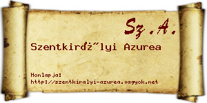 Szentkirályi Azurea névjegykártya